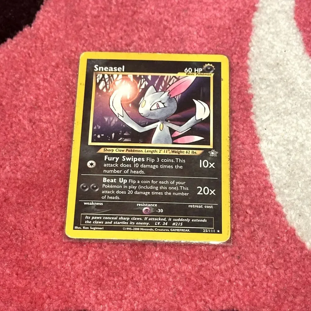 Sneasel #25 – Pokémon Neo Genesis – As Pictured